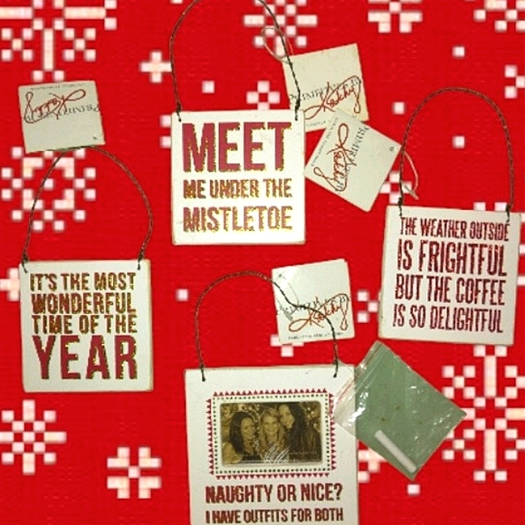 ☆BUNDLE☆Lot of 4 PRIMITIVES BY KATHY Wooden Christmas Ornaments☆ - Picture 2 of 15